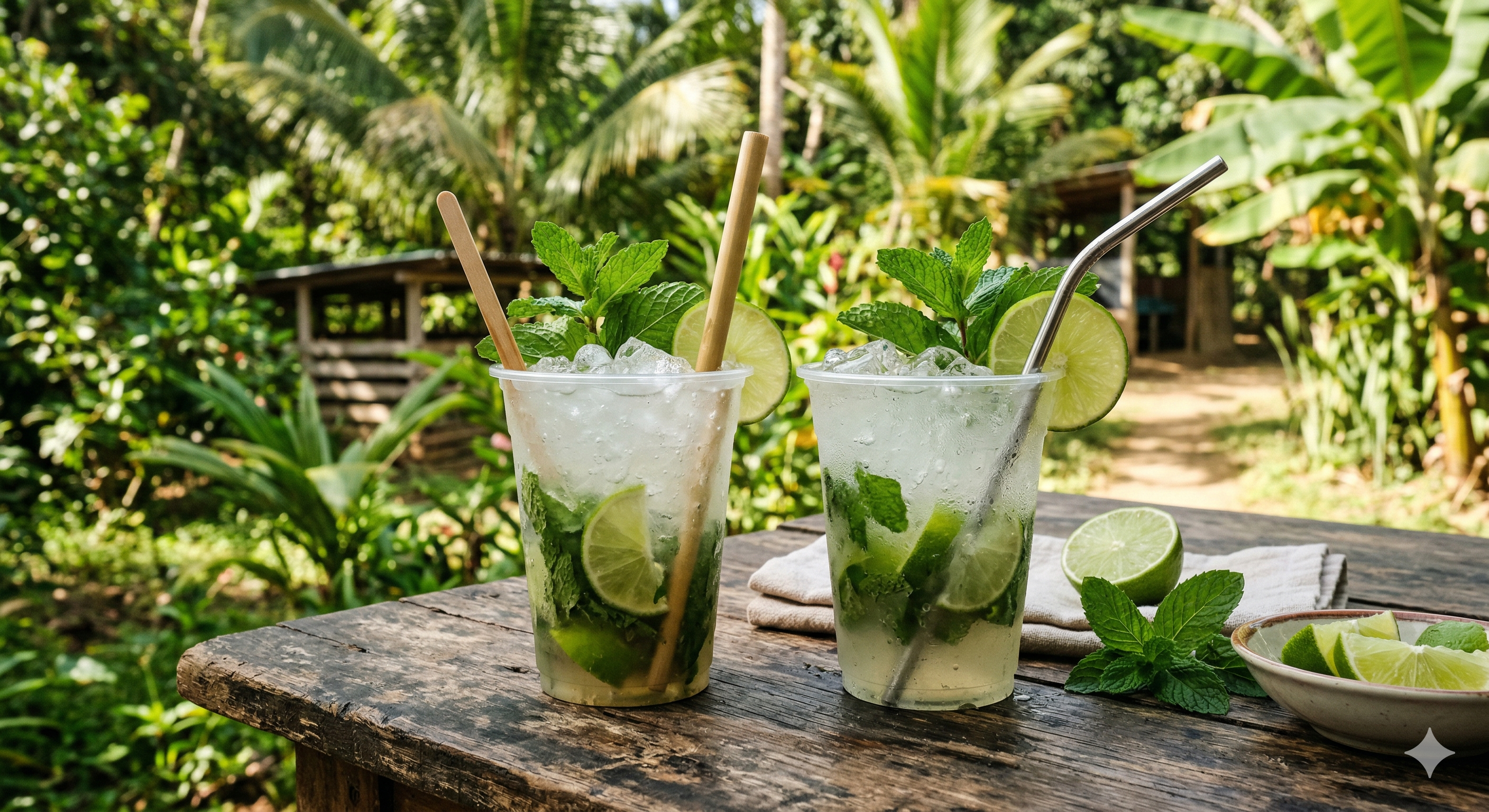 Mojito fresco con limón tahití y hierbabuena